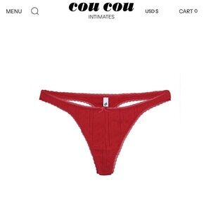 Cou Cou “The Thong” red size M